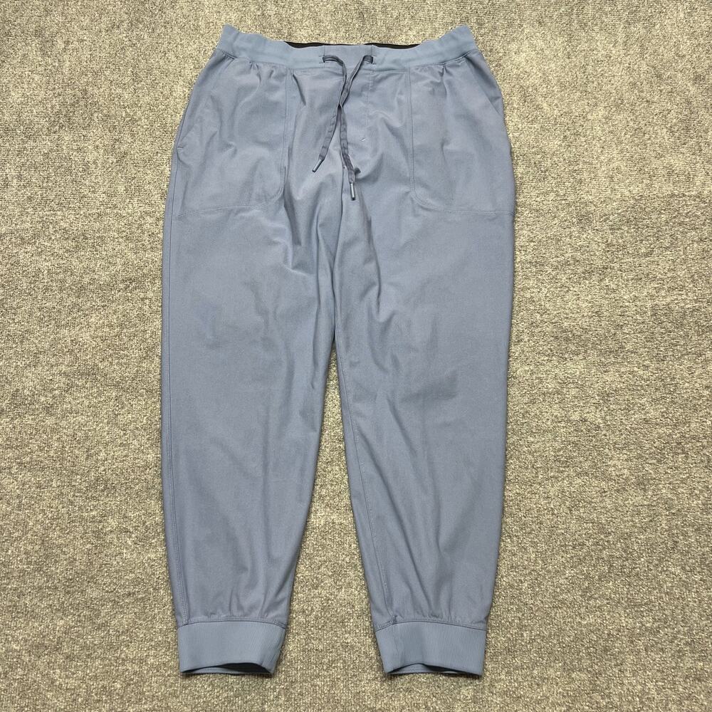 Lululemon Jogger Pants Mens XL Blue Knit Elastic Waist Pockets Athletic Gym